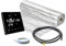 Elektrische Fußbodenheizung Komplett-Set AluPro für Laminat/Klickvinyl 140 W/m² mit Thermostat RT-67 WIFI Touch (1 m² - 0,5 x 2 m)