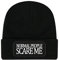 Grindstore Normal People Scare Me Beanie schwarz, Schwarz, Einheitsgröße