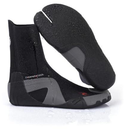 RIP CURL Dawn Patrol 3mm Split Toe Wetsuit Boots Boot - Black - Easy Stretch