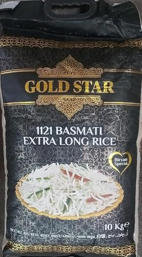 Gold Star 1121 extra langkorn Reis Basmati Biryani Ries 1 x 10kg