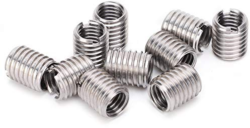 BORDSTRACT Dado riduttore con filettatura esterna, 10 dadi filettati M8 x 1,25 M10 x 1,5 – 20 mm, in acciaio inox