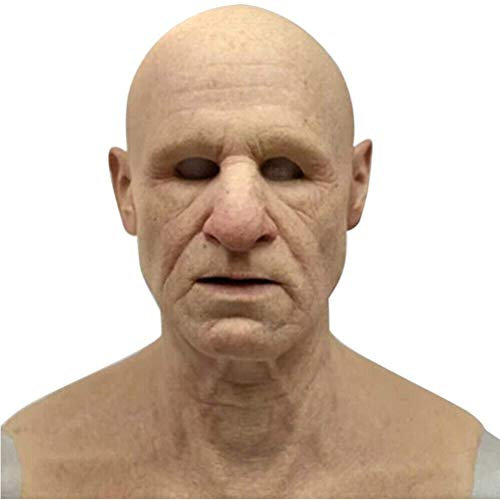 Masque en silicone en latex pour homme, masque réaliste, masque d'horreur, masque effrayant en silicone, masque d'horreur, masque d'horreur pour Halloween, cosplay, fête, cosplay, accessoires en