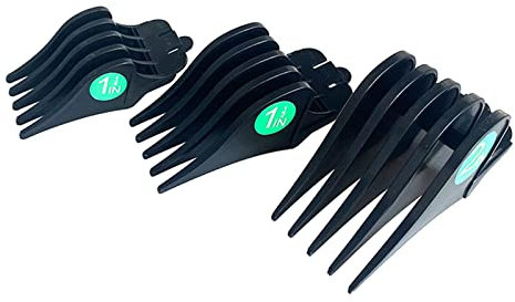 predolo 3-teiliges Set Profi Haarschneider Limit Kämme 32mm 38mm 51mm, Schneidschutz Aufsatz, Schwarz