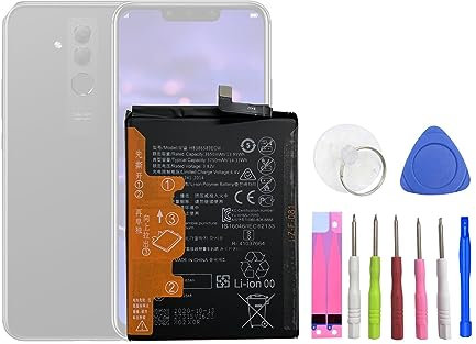 Batteria di ricambio HB386589ECWcompatibile con HW Mate 20 Lite & P10 Plus & Honor View 10 & Honor Play & Nova 5T with Tools