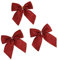 Wambere 20 Stück Schleifen Weihnachtsbaum,Weihnachtsschleife Dekoschleife Glöckchen Weihnachtsbaumschmuck Zierschleifen Dekoration für Christbaumschmuck Hochzeit Geburtstag Weihnachten,Rot