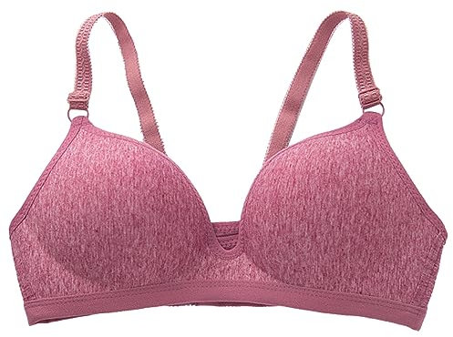Travel Essentials Sports Bras Women Cheap Full Coverage Women's Bras Bralette Lace Padded Bralette Lace Bandeau Bra Tube Bra Soft Cup Support Bra Warehouse Deals Clearance Hot Pink