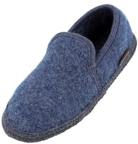 HAFLINGER Loafer Pantoffel Slipper aus Wolle Hausschuh unisex