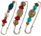 GORGECRAFT 3 Stile Vintage Perlenbroschen Große Sicherheitsnadeln Brosche Zubehör Bronze Eisen Weiß Rot Blau Retro Stein Für Mädchen Frauen Pullover Hemden Rock Kleid Hut Schal Tasche Kostüm Kleidung