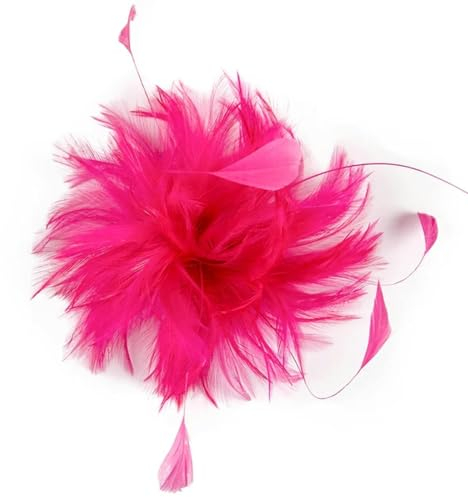 1 Stück Neue Western-Brosche mit roten Federn, Blumenbrosche, Federn für DIY-Handwerk, Party, Karneval, Auftritt, Frauen, Hochzeit, Kopfschmuck, Blumendekoration, China, West