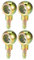 Hihaha Banjo Bolt Hose Barb Fitting/Inner Brake Fuel Line Fitting Adapter for Car Motorcycle/Durable Metal 12mm ID 6mm OD / 4 Pcs Bronze Tone