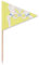 Hip Becken, Glücks-Illustration, Zahnstocher, Dreieck, Cupcake-Topper, Flagge