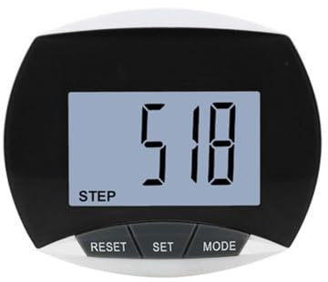 Schrittzähler, Tragbarer LCD Pedometer, Step Counter mit Clip zum verbrannten Kalorien und Schrittzählung zum Joggen, Wandern, Laufen, Gehen
