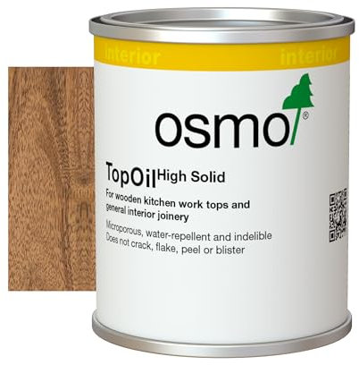 Osmo TopOil Tester Size - High Solid Oil 3061, Acacia Matt, 125ml - Durable Wood Oil for Wooden Kitchen Surfaces, Water-Resistant & Food Safe, Wood Treatment & Wood Finish