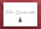 The Life Barn Weihnachtskarte mit Umschlag Frohe Weihnachten Karte für Weihnachtspost roter Briefumschlag
