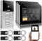 GVS - IP Video Türsprechanlage 4 Familienhaus mit Türöffner (RFID), HD Kamera, 4X 7 Zoll Monitor & App - Smarte Video Türklingel mit Kamera & Gegensprechanlage (AVS4092A)