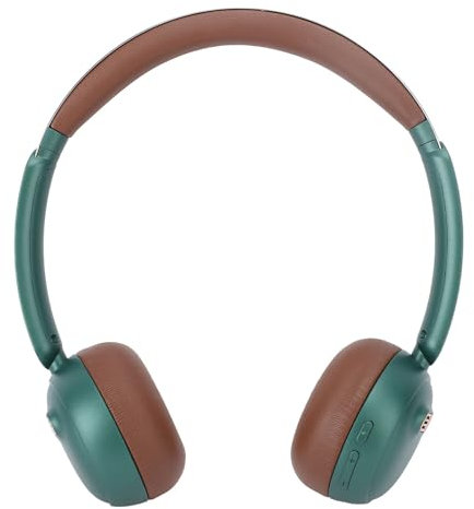 Retro Bluetooth 5.4 Kopfhörer, Bequemes ANC Geräusch, das über Ohr Wireless Headset, Leichte Vintage Kopfhörer für Call Travel Sports Gym Home (Green)