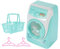 Milisten 1ensemble Machine à Laver Jouet Électrique pour Garçon Fille Lave-Vaisselle De Cognitif Multi-Fonctionnel Miniature Accessoire De Simulation sans Pile pour Activités De Rôle