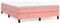 Tomostar Lit Simple avec Sommier à Lattes, Cadre de Lit 1 Personne en Bois sans Matelas Rose 140x190 cm Velours