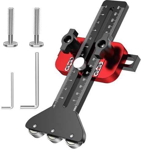 Guide De Scie Sur Table, Guide De Scie Sur Table Réglable Scie à Rail Multi-Angle Butée De Défonceuse En Alliage D'aluminium Avec 3 Poulies Accessoires Pour Scie Sur Table