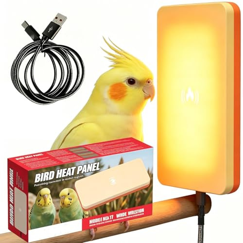 Genérico Placa térmica para aviario para Mascotas: tapete eléctrico de bajo Voltaje, Protector térmico de recinto, radiador cálido y, Disco de crianza Lateral en la Jaula, Calentador de pies