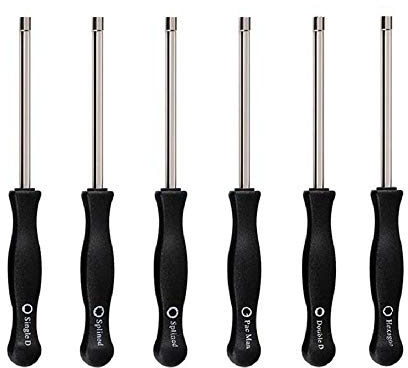 Outil de réglage de carburateur Pac Man / Single D / Double D / Hexagone Hex / 21 dents cannelées / 7 dents pour petit moteur commun 2 cycles (lot de 6)