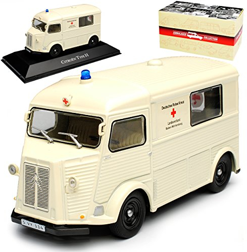 Atlas Citroen Type H Transporter Notarzt Krankenwagen Deutsches Rotes Kreuz Beige 1948-1981 1/43 Modell Auto