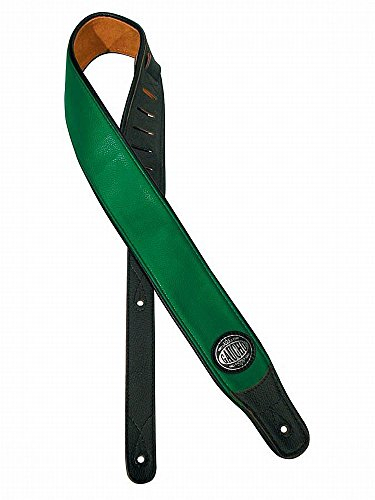 Gitarrengurt/Guitar-Strap GST-400-GN grün strukturiertes Leder