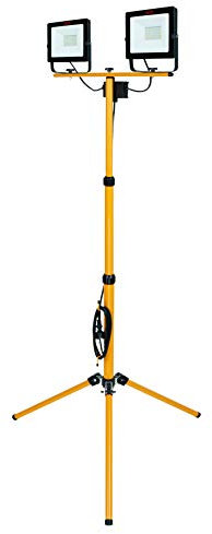 Tayg Proyector Doble Led Con Trípode, Negro / Amarillo