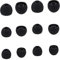 ALXCD Eartips for T10 Earbuds, S/M/L 6 Pairs Replacement Silicone Earbud Tips, Fit for Senso Anker T10 Headphone, Black