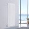 NRG 1800 x 550mm Vertical Designer Radiator Single Rectangular Panel Modern Central Heating for Bathroom White