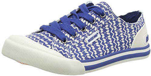 Rocket Dog Women's Jazzin Walking Shoe, Blue Dark 001, 4 UK