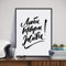 N / A Dekorative Drucke aus Leinwand Russische Wohnkultur Inspiration Liebe Zitat Kunstdruck Poster Wandbilder, Russische Phrase Liebe Leinwand Malerei Poster-50x70cm