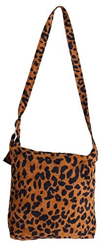 VALICLUD Frauen Schulter Handtaschen Leopard Hobo Taschen Cord Shopper Einkaufstasche