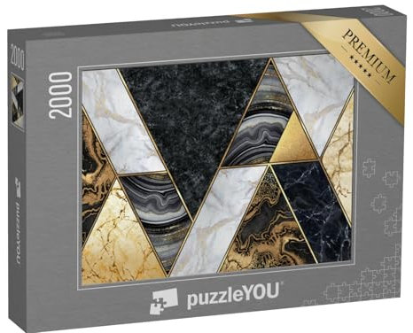 puzzleYOU: Puzzle 2000 Teile „Abstraktes Marmor-Mosaik“ – aus der Puzzle-Kollektion Abstrakt