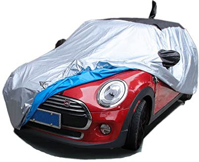 Autoplane Autoabdeckung Wasserdicht Abdeckung FüR Mini Cooper R56 F56 F54 F55 R60 R55 Vollgarage Ganzgarage Auto Abdeckplane Mobile Garage Uv-Schutz Winddicht Staubdicht All Wetter Winter Sommer