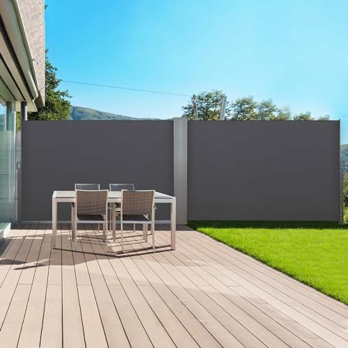 TERRE JARDIN Paravent extérieur rétractable - 6 m