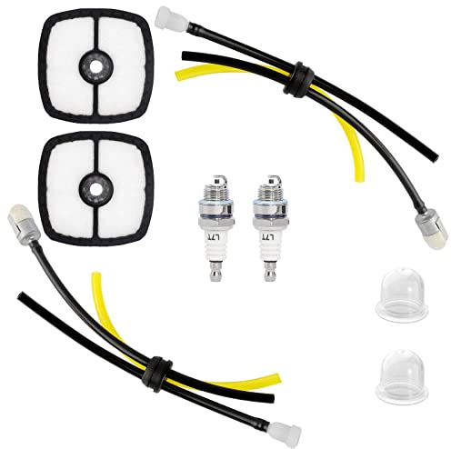 SOAJEE 2Pcs Air Filter Grommet Fuel Lines Filter for Echo ED GT HC HCR LHB PB PE PPF PPT SRM TC Grass Hedge Trimmer Weed Eater Edger Blower Brushcutter Mantis Tiller Cultivator 13211546730 A226001410