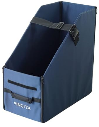 Vincita Keeper Box for Brompton Folding Bicycle - Folding Bike Storage Solution - Keep The Bike Vertical in The Car Trunk to Save Space (Blue with Black Zipper)