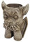 SHADXW YEJIANGHUA Résine Gargouille Figurines Vase Art Sculpture Pot De Fleur en Plein Air Salon Jardin Bureau Décoration De La Maison Accessoires Natural (Color : Mouth)