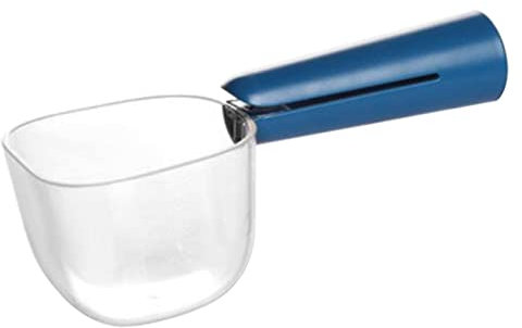 Pelle pour nourriture pour chien - Gobelet doseur transparent - Pelle confortable avec long manche pour nourriture pour chien, chat, furet et lapin