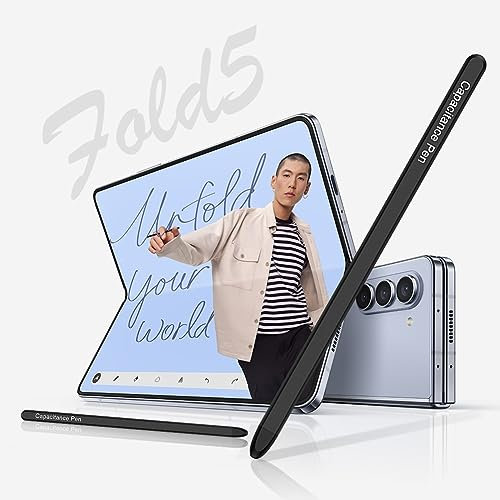 SHIEID Z Fold 5 S Pen pour Samsung Galaxy Z Fold 5/Z Fold6, S Pen Fold Edition Uniquement Compatible téléphone Galaxy Z Fold 5, Noir