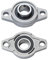 2 x Stück Flanschlager Lagerbock Flansch 8 mm 10mm Welle montiert Trapezgewinde CNC JJ-Shop24 (8mm)