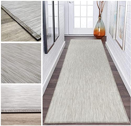 Tadi & Imperio1979 Alfombra Larga Vinilo Trenzado para Pasillo Cocina Dormitorio a Medida Presencia Natural de Alta Resistencia con Trasera de PVC Antideslizante