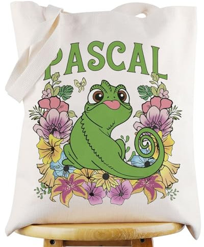 WZMPA Chameleon Pascal Tragetasche Pascal & Rapunzel Fans Geschenk Pascal Umhängetasche Pascal Merchandise, Pascal Tragetasche, Large