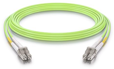 10Gtek LC to LC OM5 Fiber Patch Cable -10Gb/Gigabit Multi-Mode Jumper Duplex 50/125μm LSZH Fiber Optic Cord, Green, 3-Meter(9.8-ft)