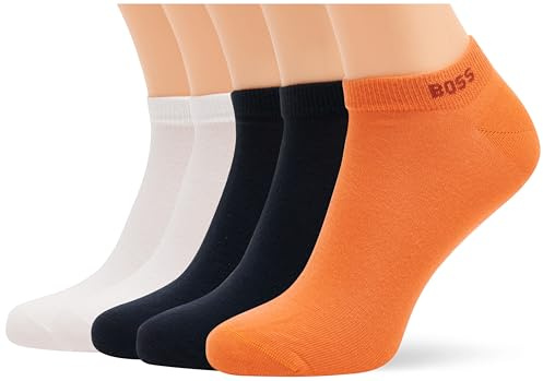 BOSS Men's 5P AS Uni CC Pack of 5 Trainer Socks Cotton Mix with Branding, 973Open Miscellaneous, 43-46