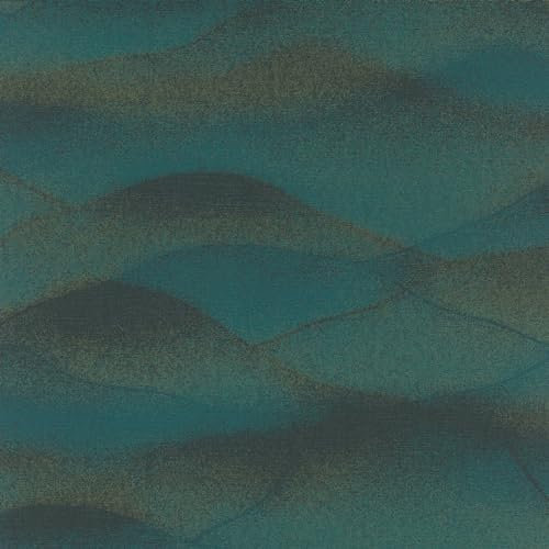 Galerie Hotel Emerald Green Rolling Hills Glitter Landscape Wallpaper Roll