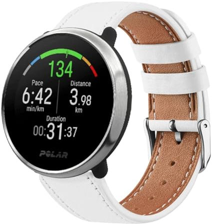 Weiches Leder Armband Kompatibel mit Polar Ignite 3/Ignite 2/Ignite Uhrenarmband, mit Verstellbare Metallschnalle Lederarmband Herren Damen Sport Ersatzarmband für Polar Ignite 3/Ignite 2/Ignite (7)