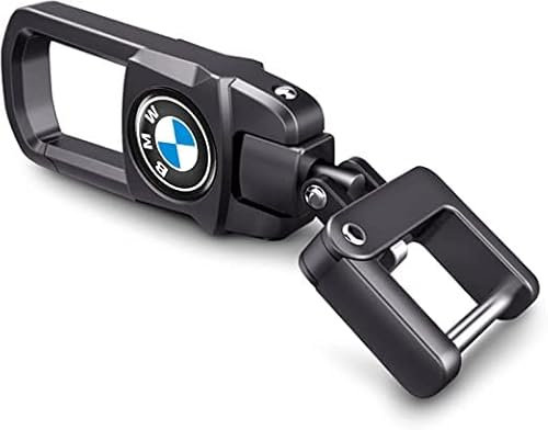 Schlüsselanhänger aus Metall fürs Auto,Schwarz Auto Schlüsselanhänger,Autozubehörersatz für Mann und Frau Kompatibel mit BMW X1 X3 X7 X5 X6 1 3 5 6 Serie Z4 7 M Serie