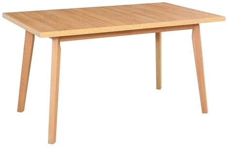 LeafDesign Ausziehbarer Esstisch- Rechteckige- Esszimmertisch- Küchentisch-Hölzerne Beine in Schwarz - Tischplatte in Artisan- Moderner Stil- Für 6-10 Personen, 80x 140-180